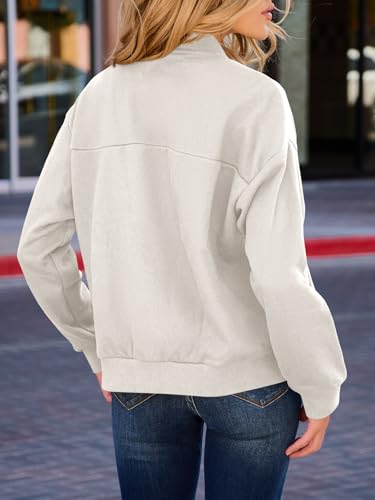 GeGekoko Womens Zip Up Sweatshirts Jackets Long Sleeve Casual Loose Outwear with Pockets4