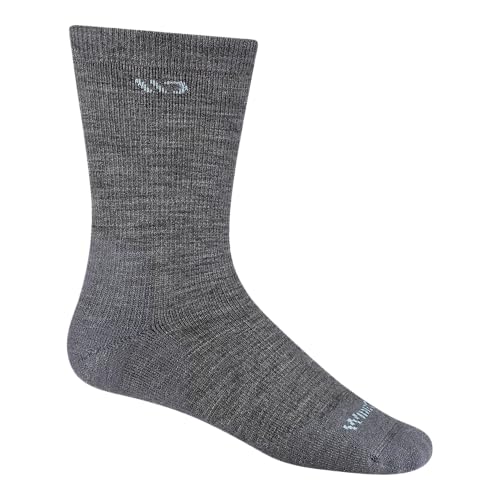 Wide Open Cushioned Women's Crew Socks - Merino Socks for Women, Everyday Basic Wide Socks, Crew Socks for Wide Feet
