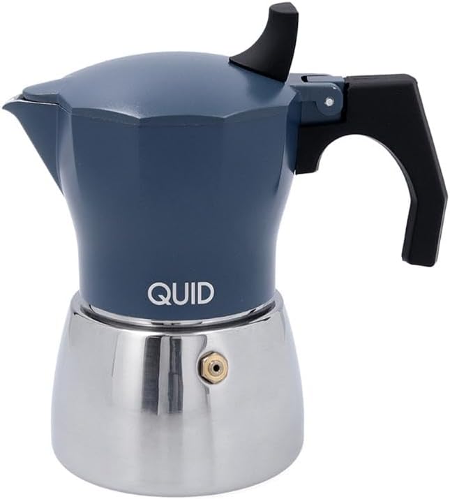 Quid 5427400 Coffee Machine, Stainless Steel, White