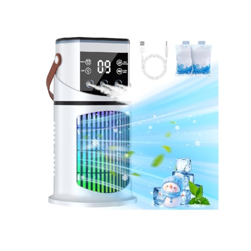 La Mejor Recopilación de Enfriador de Aire Portatil al mejor precio. 44 Aire Acondicionado Portatil, Enfriador de Aire USB Mini Refrigerador de Móvil Ventilador Humidificador Purificador