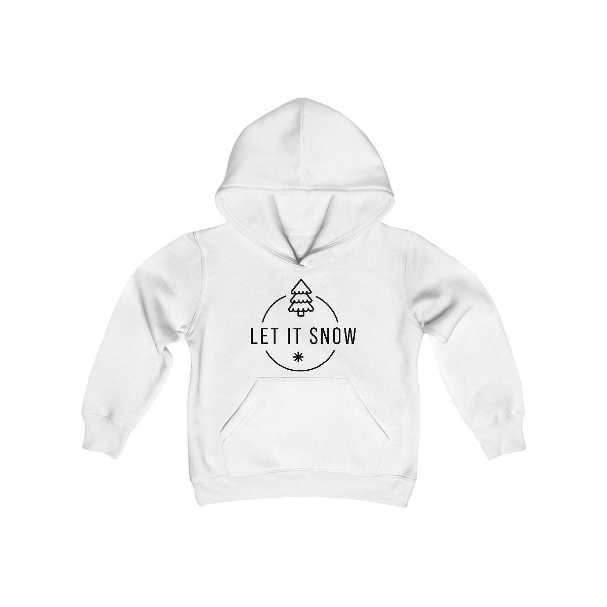 Sweat-shirt à capuche blanc en molleton épais vêtement ado S - 3