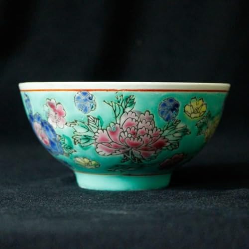 �{�E���A Ceramic Bowl,Chinese Ancient Palace Style Porcelain Rice,4.5 Factory Goods Hand-Painted Pastel Million Flower