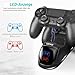 PS4 Controller Ladestation, PlayStation 4 Controller Ladestation mit 1,8 Stunden Ladechip, PS4 Charger Dock Staion, Controller Ladestation für Sony PlayStation 4/PS4/Pro/PS4 Slim Controller