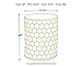 Signature Design by Ashley Polly Geometric Honeycomb Indoor Outdoor Accent Stool or Table, White