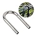 HEEPDD Stainless Steel Fish U Shape Pipe, U Shaped Tube Connector for Aquarium Co2 Oxygen Tubing