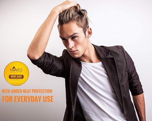 KRAVE S 100% Natural Hair Clay Hair Wax For Men With High Hold & Matte Finish (Hair Clay Wax, 100g), Made In India, Pack of 1 - Image 5