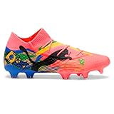 PUMA Mens Nmj X Future 7 Ultimate Firm GroundArtificial Ground Soccer Cleats Cleated, Firm Ground - Pink - Size 6.5 M