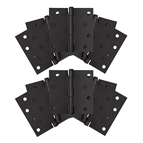 Deltana [DSB4540NBW] Solid Brass Door Butt Hinge - Wide Throw - Square