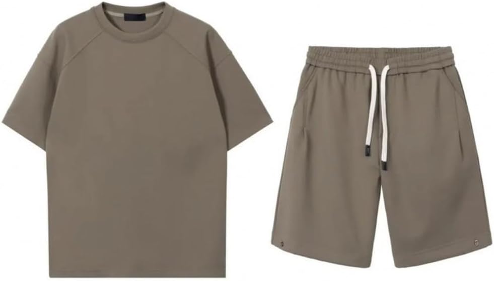 Leisure Sports Set Round Neck Loose