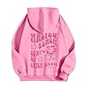 Splrit-MAN Black Hoodie Women Pct-Off 5-7 White Hoodies For Sweatshirt Womens Size 12 Pink Palm Puff (Pink, S) #2