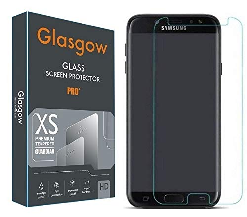 Glasgow full protection tempered glass for samsung galaxy j7 prime [anti-scratch] [gorilla] [free cleaning kit included] edge to edge full screen coverage (B08297KVSZ) Amazon Price History, Amazon Price Tracker