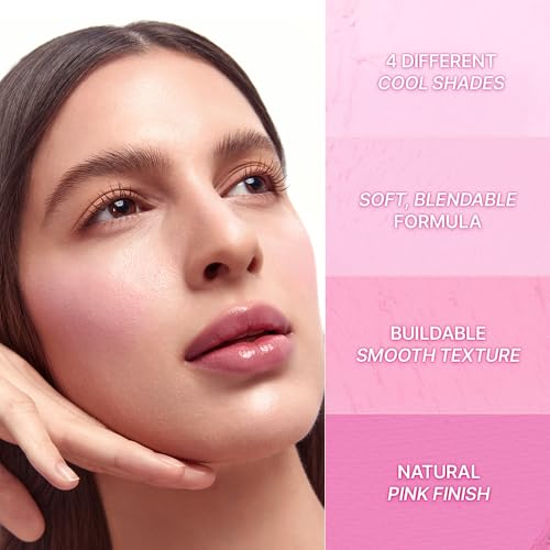 Image of Dasique Blending Mood Cheek #06 Berry Smoothie | 4 Blendable Shades | Pressed Powder Blush Palette for Cheeks | Silky & Soft Blur Finish | Lightweight Blush for Cheeks | Korean Makeup | Vegan