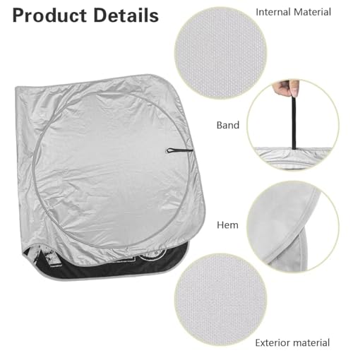Image of Windshield Sun Shade, 250 Years USA 1776-2026 Auto Sunshade Front Window Sunshade Visor Protector Suitable for Most Cars, Reflect UV Sun and Heat and Protect Your Car