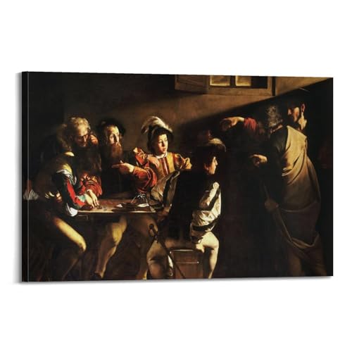 Poster Caravaggio L'appel de Saint Matthieu pour habiller un mur vide de salon