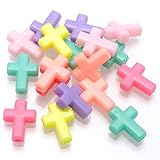 Le perline acriliche sono accattivanti. Con la tua creazione, potrebbero essere archi, bracciali o collane e così via. Ornamento croce acrilico