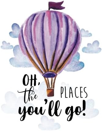 Oh the places you will go : Kids quote journal,Mix 90P Lined ruled 20P Dotted grid,8.5x11 in,110 undated pages: Quote journal to write in your wisdom ... for life/ business /office /student/ teacher