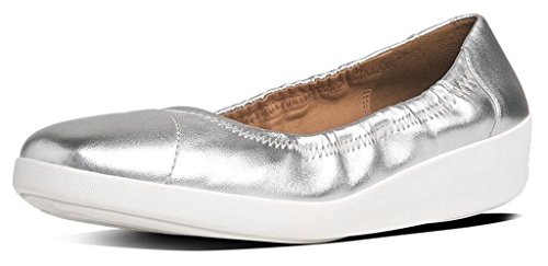 FitFlop Women's F-pop Ballerina Leather