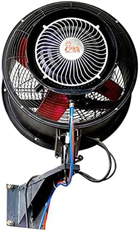 FUFU Cooling Fans Outdoor Wall Mount Oscillating Fan, Misting Fan with 3-SPEED QUIET OPERATION for Factory, Farm Swimming Pool, Shopping Mall, Outdoor 260W 3 Speed Setting