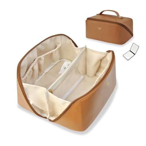 NGIL Travel Toiletry Bag, Brown, Medium