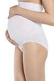 MD Maternity Underwear Activewear Pregnancy Shapewear Panties Belly Support Briefs NudeL