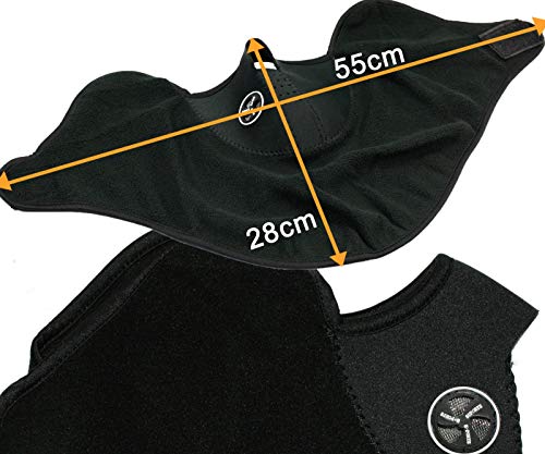 Be In Your Mind Halswärmer, 3D-Winter-Gesichtsmaske, halbe Sturmhaube, Halstuch, luftdurchlässiger Gesichtsschutz, UV-Staubschutz, schwarz, für Skifahren, Radfahren, Laufen