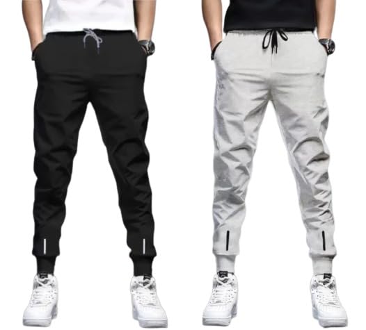 riksaw Track Pants for Mens || Joggers for Mens || Men's Sports Regular Fit Polyester Track Pant with Two Side Zipper Pockets-picture-16
