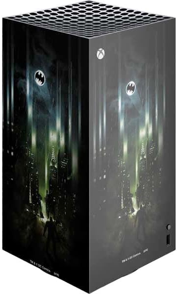 Skinit Decal Gaming Skin Compatible with Xbox Series X Digital Edition Console - Officially Licensed DC Comics Batman Poster Abstract Design