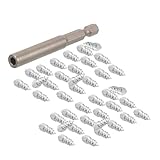 Mikinona 50 Stück Teiliges Carbide Schneereifen-spikes mit Schraubmontage Inklusive Montageschlüssel Rutschfeste Autoreifen-stollen für Lkw Motorrad Fahrrad Langlebig und Installieren