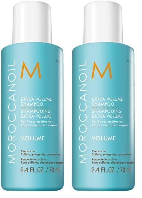 Moroccanoil Shampooing Extra Volume 70 ml lot de 2 soin volumateur cheveux fins