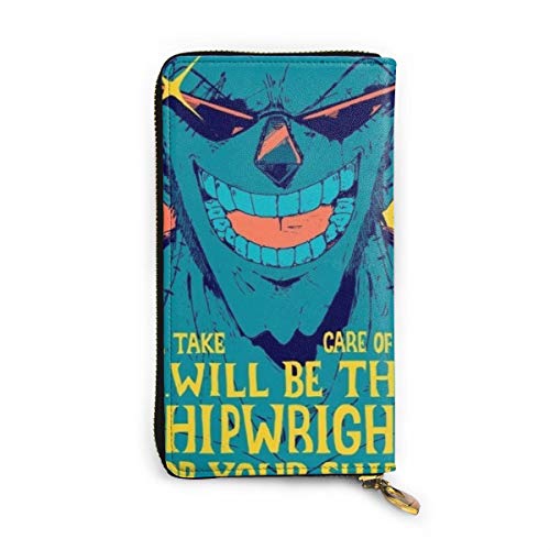 Preisvergleich Produktbild Einteilige Geldbörse aus echtem Leder mit Reißverschluss, lange Clutch, Münzfach, Kartenpaket für Damen und Herren