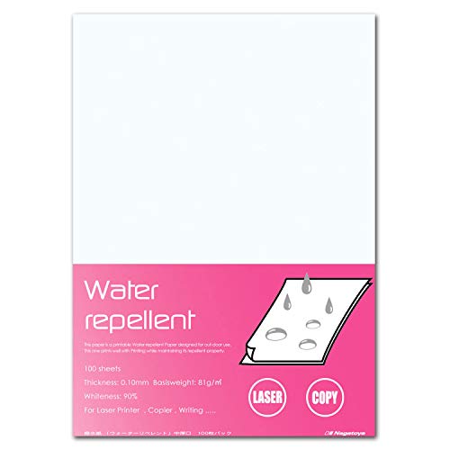 Papier A4 hydrofuge Nagatoya Na-WR101 résistant à l'eau pour impression extérieure