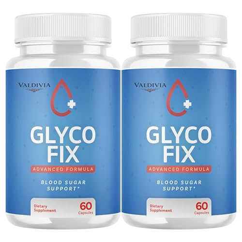 (2 Pack) Glyco Fix Capsules - GlycoFix Advanced Supplement All Natural Formula to Maintain Healthy Levels Maximum Strength Daily Formula Gyco Fix Capsules Reviews - 120 Capsules for 2 Months