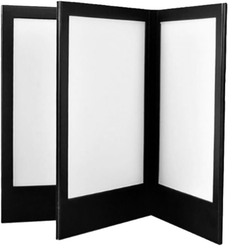 Rechargeable LED Light Menu Book PU Leather Display Book Night Club Restaurants Beer Bar Shop Cafe Three Pages