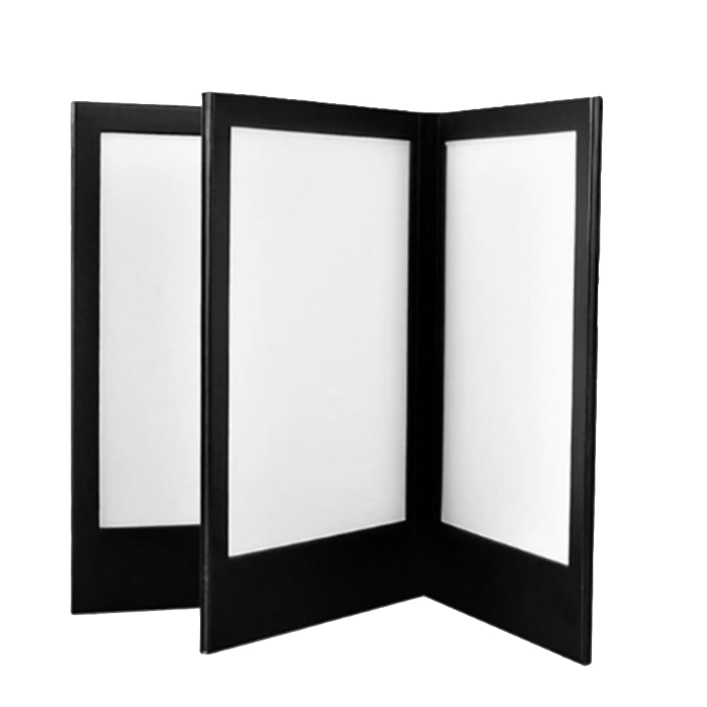 Rechargeable LED Light Menu Book PU Leather Display Book Night Club Restaurants Beer Bar Shop Cafe Three Pages