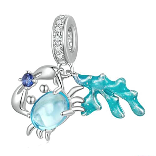 Abalorio de perro de plata de ley 925 como regalo especial de mujer para collares