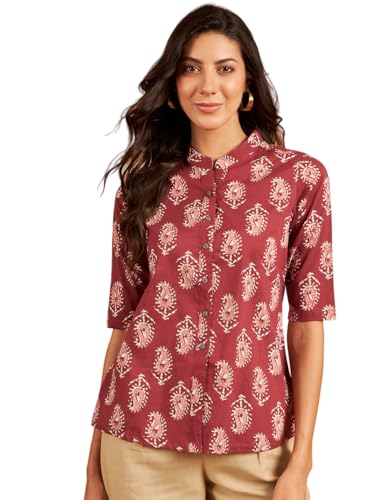 Image of Modeve Women Cotton Top for Summer