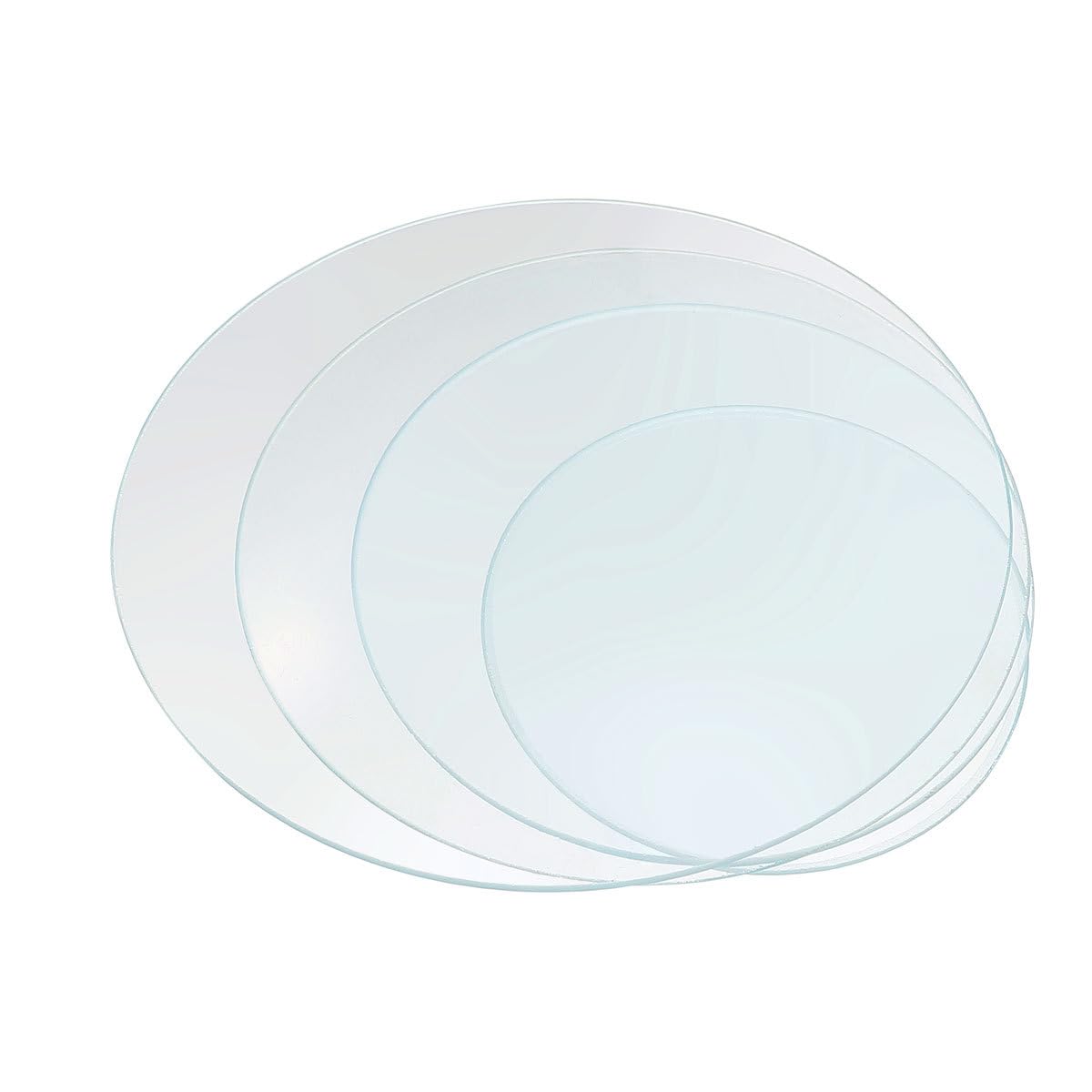 4 Pièces Verre De Montre Regarder La Chimie Du Verre Équipement De Verre De Chimie Plat D'évaporation En Verre Gobelet En Verre Avec Couvercle Épaissir Petite Montre Un Verre