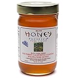 Coastal Wildflower Raw Honey by Honey Pacifica - Unprocessed & Unheated Honey - 16 oz Glass Jar