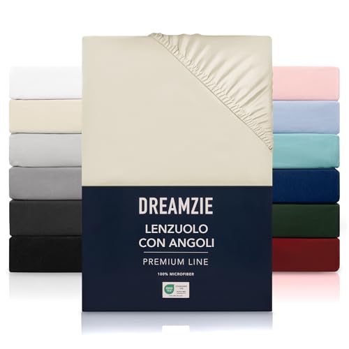 Dreamzie Lenzuolo Matrimoniale 180x200 cm Beige