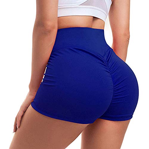 Daylin Hips High Waist Sports Tummy Control Yoga Running Shorts Pants 1 Pack Blue