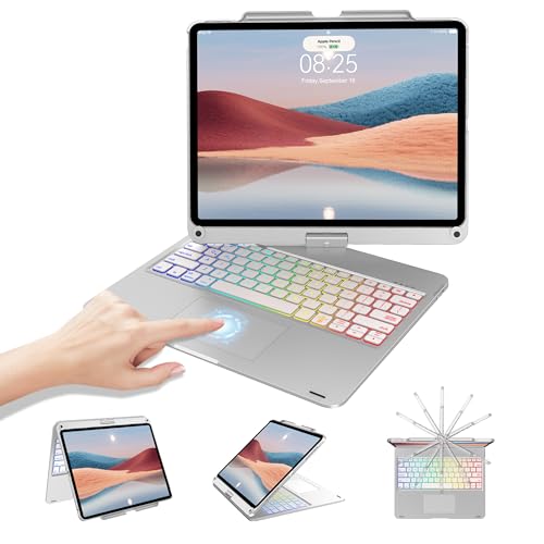 iPad Air 13C` (M2) 2024 & iPad Pro 12.9C` 6 5 4 3 }`^b` gbNpbh 360°] CX Bluetooth L[{[h 7F