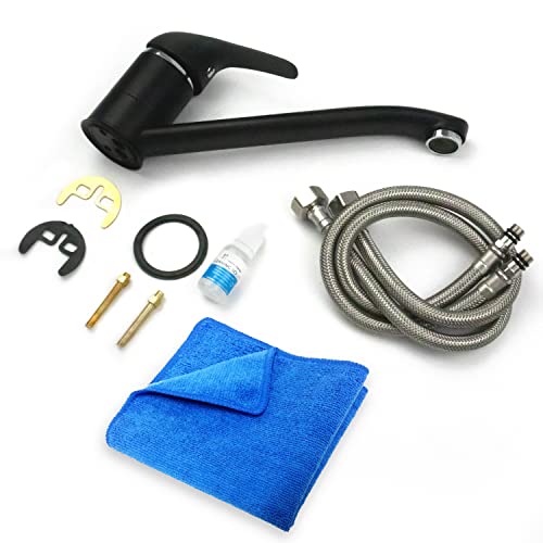 Home Range™ Black Kitchen Sink Mixer Tap, 260 (L) x 60 (W) x 130 (H) - Image 2