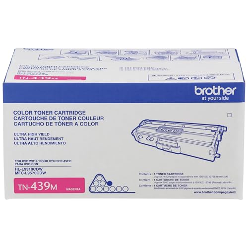 Toner Brother TN439M magenta très haute capacité pour imprimante laser professionnelle