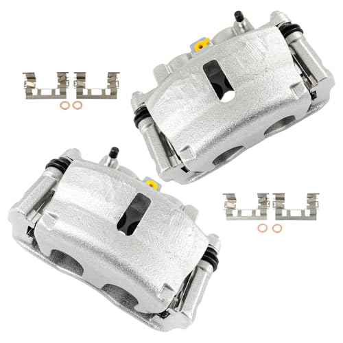 Image of cciyu Front Left & Right Brake Calipers Assembly w /Bracket 18-B5004A 18-B5005A For Buick For Rainier 2006-2007,For Chevy For Trailblazer 2006-2009,For GMC For Envoy 2006-2009