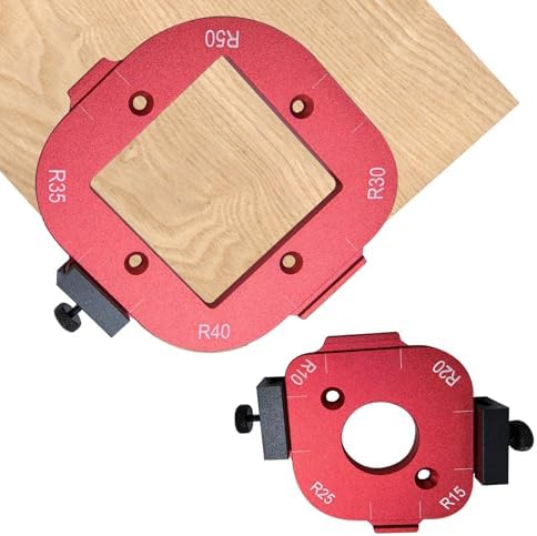 2 Set Radius Jig Router Templates, Wooden Board Arc Cutting Auxiliary ...