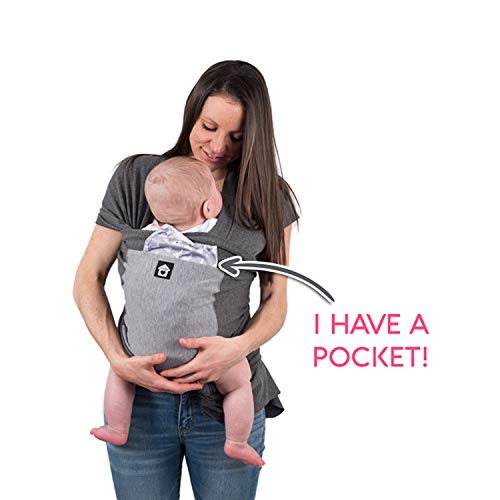 image for MaxnSo Baby Wearing Wrap with Front Pocket - One Size Fits All Ergonom