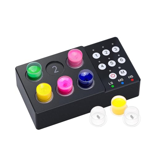 Tattoo Ink Mixer Tattoo Electric Ink Mixer Adjustable Power Mixing Comes with 100 Mixing Sticks，2500 mAh Battery Lab Vortex, Color Makeup Ink Pigment Electric Agitator Machine