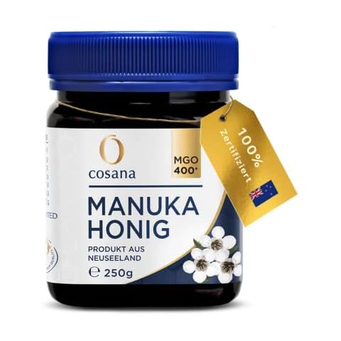 Cosana Manuka Honig 400 MGO + 250g - 100% Pur und in Neuseeland zertifizierter Manuka Honey. Honig Manuka fördert die Wundheilung & wirkt antibakteriell Cover