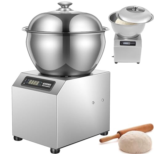 Pétrin Professionnel 5 Kg/8 Kg, Pétrin Électrique À Spirale, Double Rotation | 2 Vitesses De Fermentation | Minuteur 3 Minutes, Pour La Pâtisserie, La Pizza, Le Pain Et La Restauration 8kg