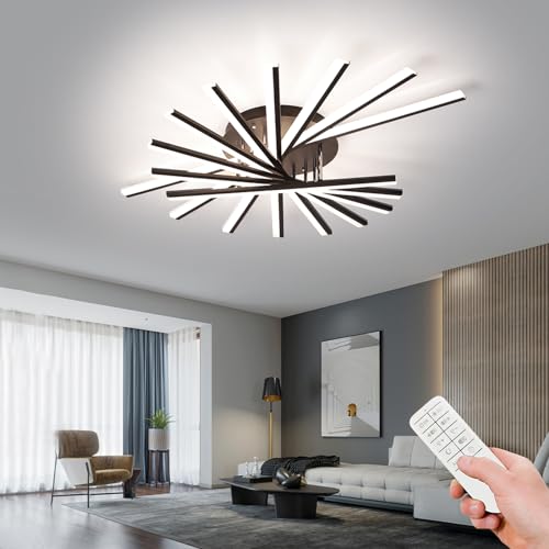 JAYMP 9 Lights Linear Modern Ceiling Lamp 45.3 inch Dimmable